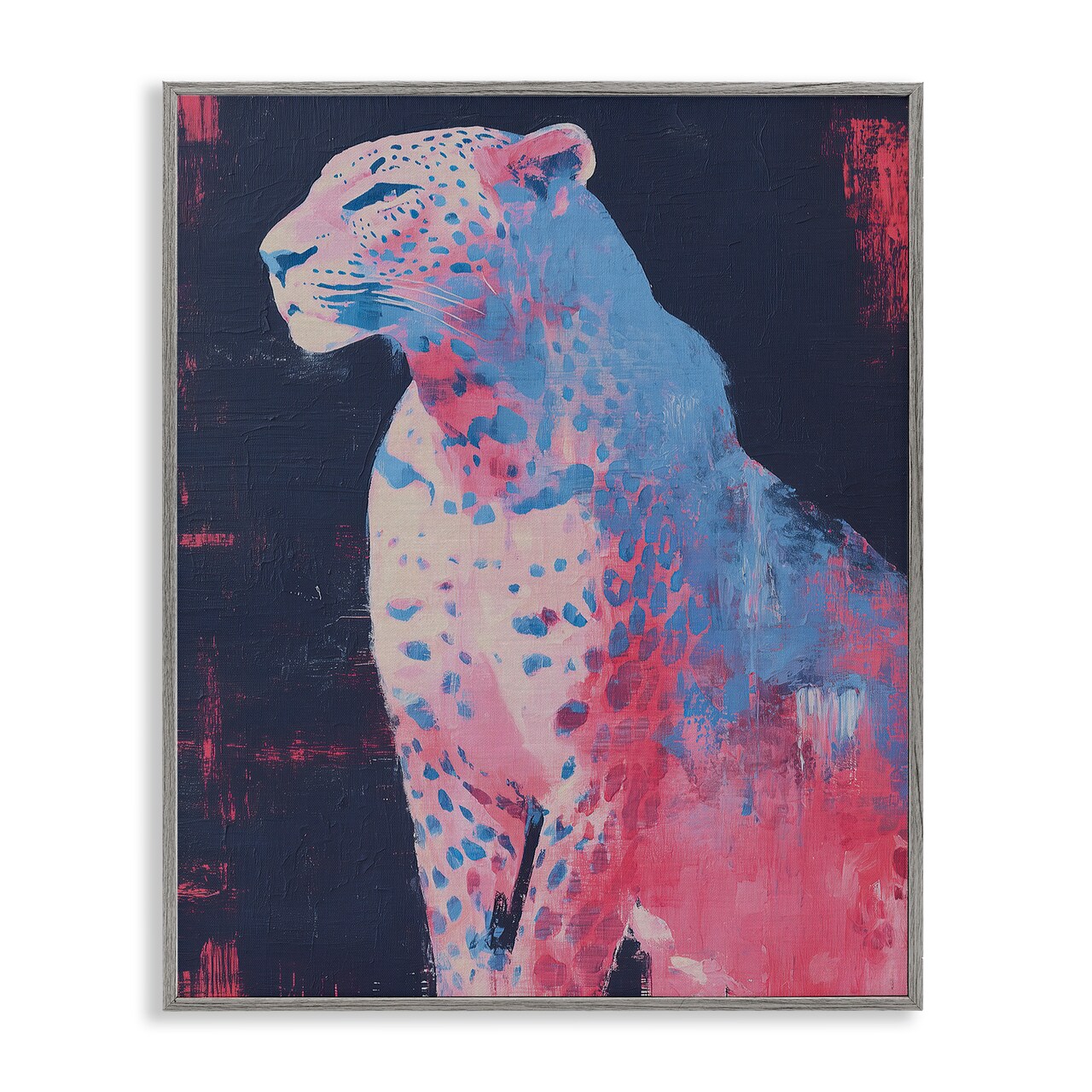 Stupell Industries Predator Pride Leopard Framed Giclee, design by Svetlana Aleynikova